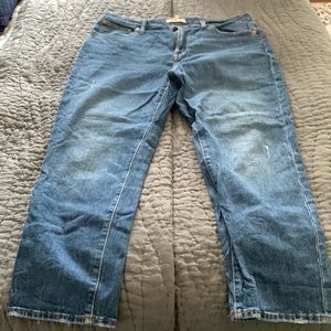 Madewell high rise slim boy jeans